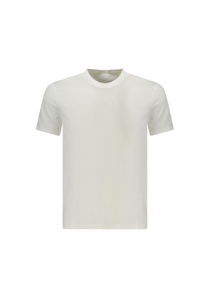 Guess Jeans White Cotton Men T-Shirt - S