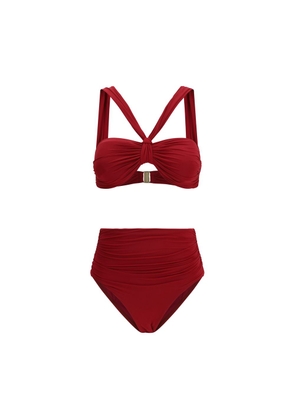 Zimmermann Bordeaux Polyester Bikini - 2