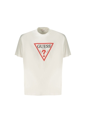 Guess Jeans White Cotton Men's T-Shirt - S