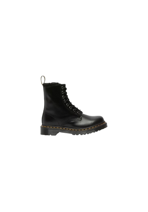 Dr. Martens Black Leather Lace-Up Boots - EU37/US7
