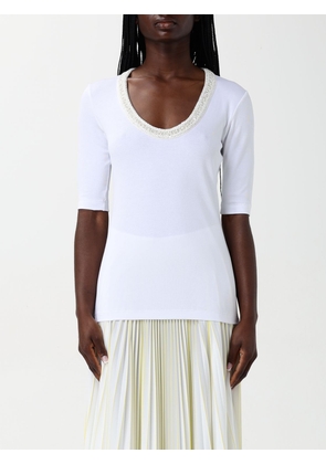 Fabiana Filippi White Cotton T-Shirt - EU40