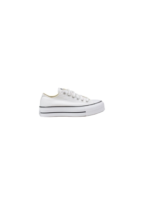 Converse White Fabric Platform Sneakers - EU37/US7