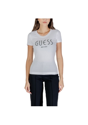 Guess White Cotton T-Shirt - XXL