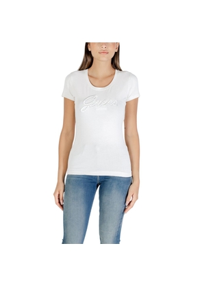 Guess White Cotton T-Shirt - XL