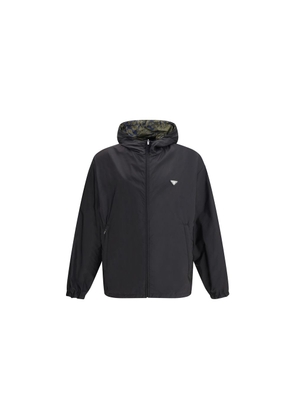Prada Black Recycled Polyamide Shell Jacket - L