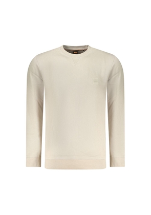 Hugo Boss Beige Cotton Men Sweatshirt - M