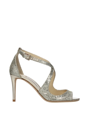 Jimmy Choo Gold Plastic Stiletto Heel Sandals - EU36.5/US6.5