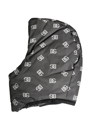 Dolce & Gabbana Black Logo Print Whole Head Wrap Capello Hat
