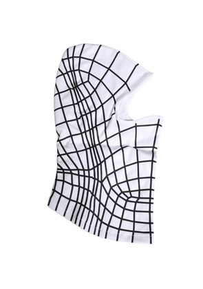 Dolce & Gabbana Men White Stripes Nylon Ski Mask Balaclava Hat