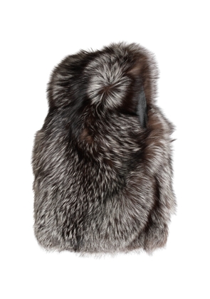 Dolce & Gabbana Brown Faux Fur Whole Head Wrap Capello Hat