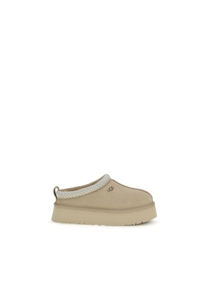 UGG Beige Calf Leather Bos Taurus Mules - EU40/US10