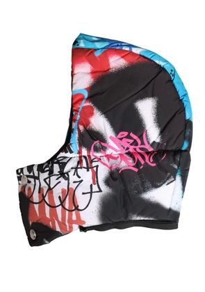 Dolce & Gabbana Multicolor Graffiti Whole Head Wrap Capello Hat