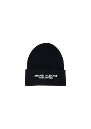 Armani Exchange Black Polyester Cap (Baseball Hat) - UNI