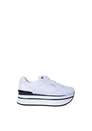 Guess White Polyester Platform Sneakers - EU38/US8
