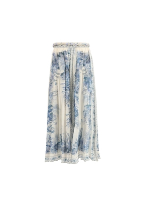 Zimmermann Multicolor Cotton Long Skirt - 1