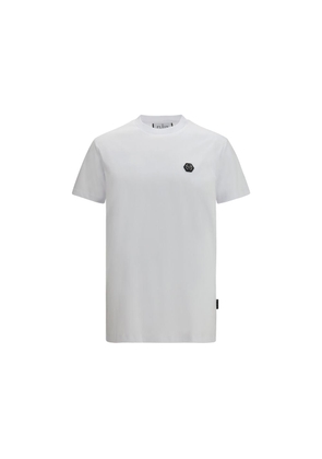 Philipp Plein White Cotton T-Shirt - M
