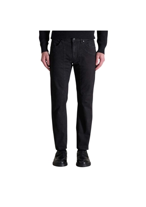 Jeckerson Black Cotton Skinny Pants - W30