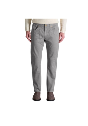 Jeckerson Gray Cotton Skinny Pants - W29