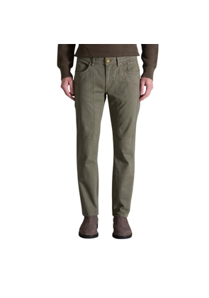 Jeckerson Green Cotton Skinny Pants - W29