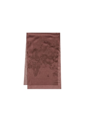 Alviero Martini Prima Classe Gray Polyester Scarf - One Size