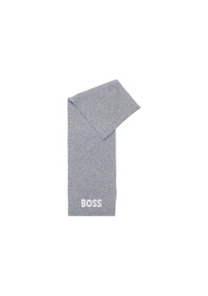 Hugo Boss Gray Polyacrylic Scarf
