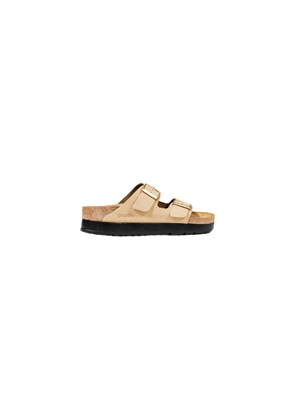 Birkenstock Beige Synthetic Platform Sandals - EU40/US10
