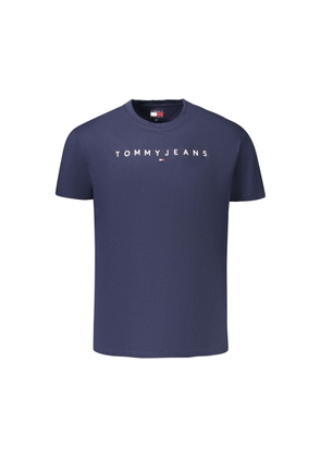 Tommy Hilfiger Blue Cotton Men's T-Shirt - XXL