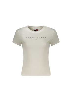 Tommy Hilfiger White Cotton Women T-Shirt - S