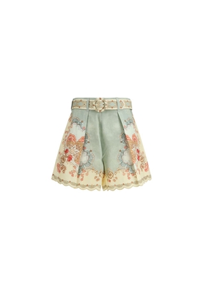 Zimmermann Multicolor Linen Bermuda Shorts - 1