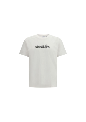 Off-White White Cotton T-Shirt - M