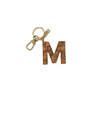Alviero Martini Prima Classe Beige Cotton Keychain