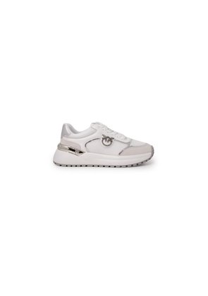 PINKO White Leather Low Top Sneakers - EU39/US9