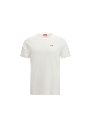 Diesel White Cotton T-Shirt - L