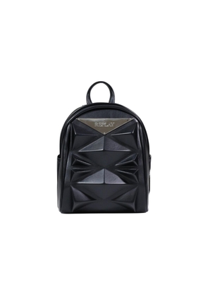 Replay Black Polyethylene Backpack
