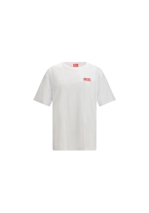 Diesel White Cotton T-Shirt - L