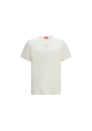 Diesel White Cotton T-Shirt - L