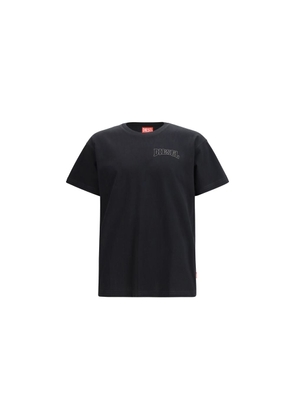 Diesel Black Cotton T-Shirt - S