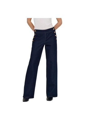Jacqueline De Yong Blue Cotton Bootcut Jeans - M/32