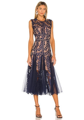Bronx and Banco Saba Midi Dress in Navy. Size S. Also in XS.