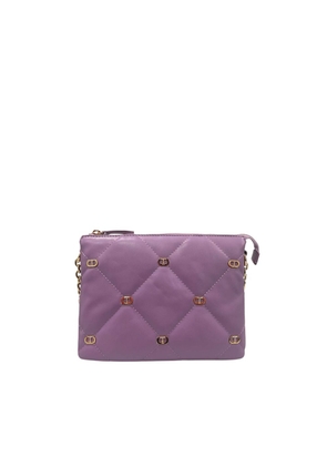 Twinset Purple Faux Leather Women Crossbody Bag