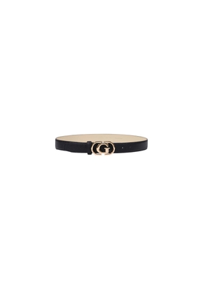Guess Black Polyester Thin Belt - L