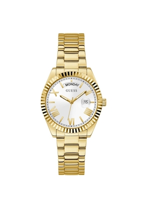 Guess Gold Stainless Steel Dress Watch