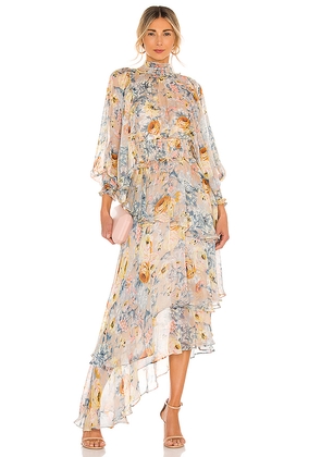 ELLIATT Astrid Dress in Beige. Size M. Also in S, XS.