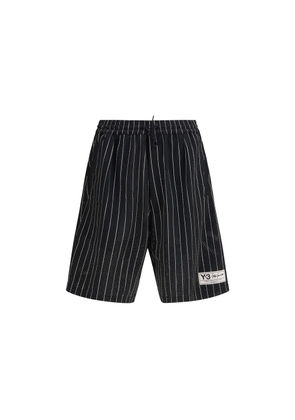 Y-3 Black Polyester Bermuda Shorts - L