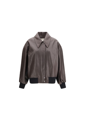 Khaite Brown Leather Jacket - S
