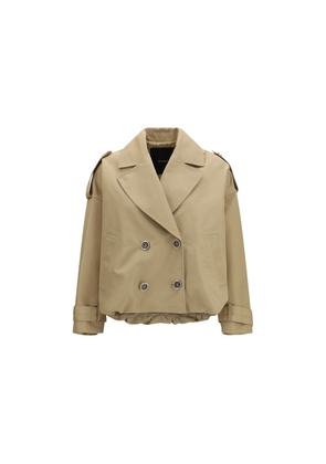 PINKO Beige Cotton Trench Coat - M