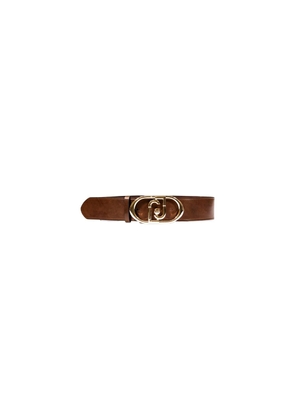 Liu Jo Brown Leather High-Waist Belt - S
