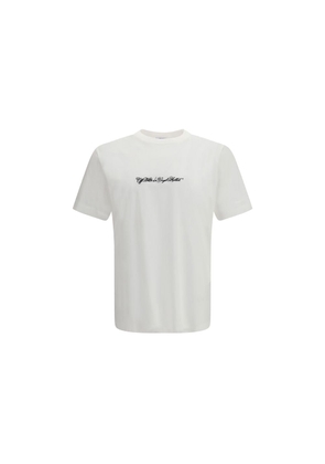 Off-White White Cotton T-Shirt - L