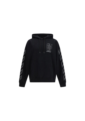 Off-White Black Cotton Sweatshirt - L