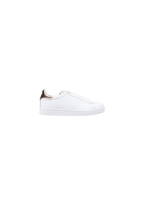 EA7 Emporio Armani White Leather Low Top Sneakers - EU36/US6